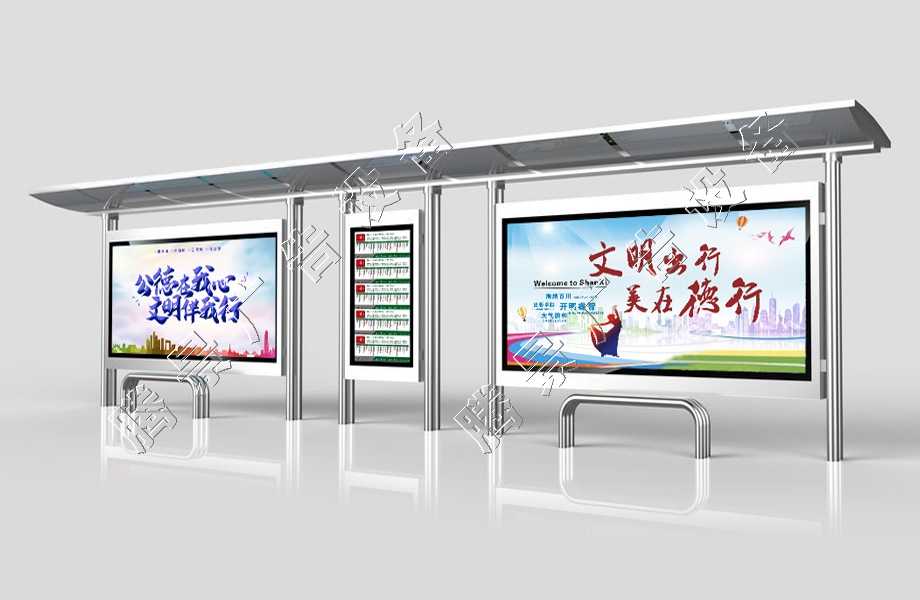 不锈钢候车亭09
